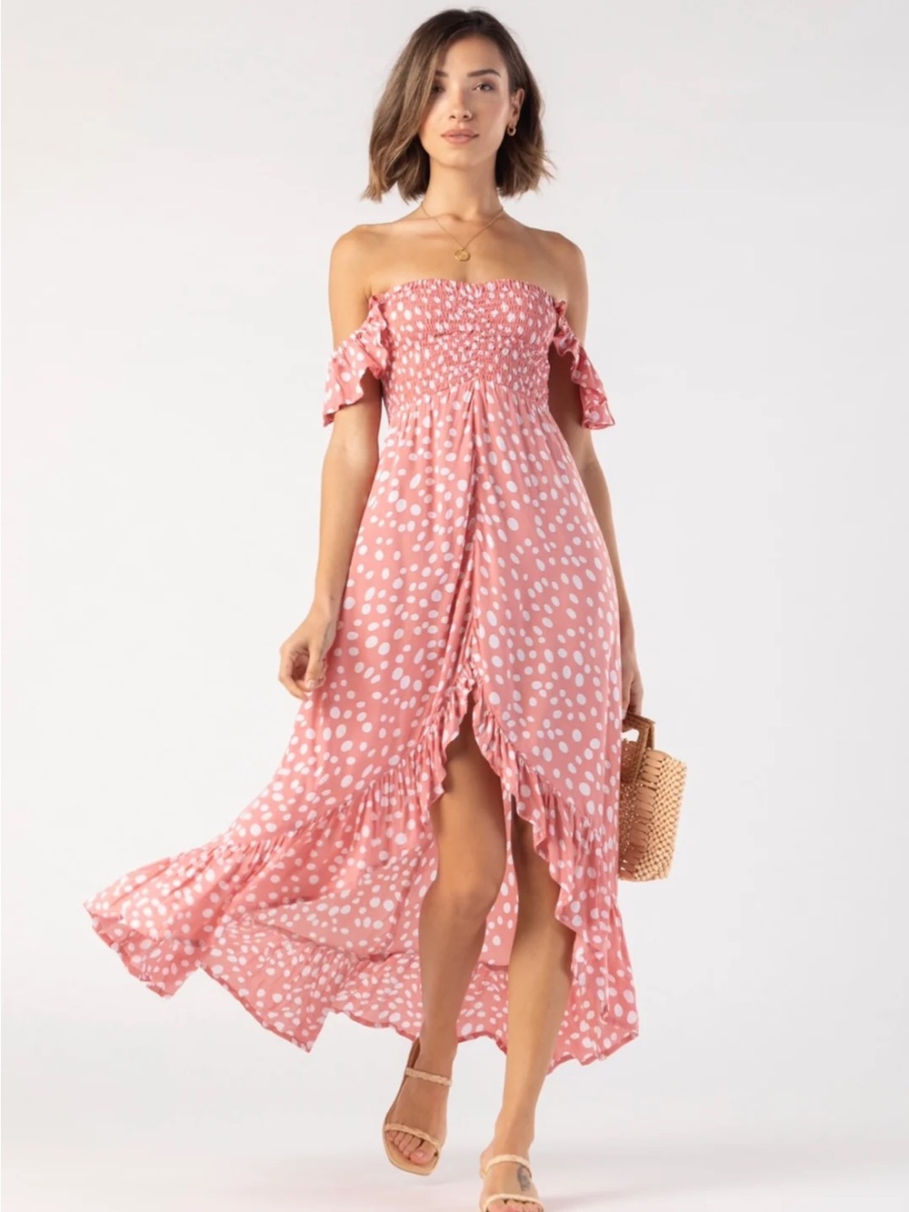 Tiare Hawaii - Brooklyn Maxi Dress in Pebble Rose